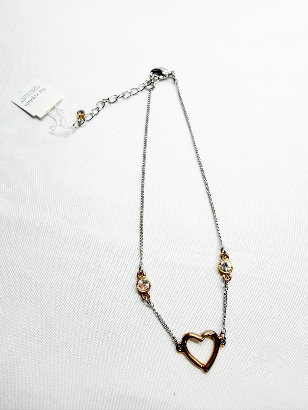 NEW Lia Sophia Dainty Heartstring Adjustable Anklet